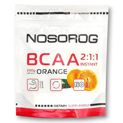 Амінокислоти Nosorog BCAA 2:1:1 Instant апельсин, 200 г