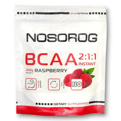 Амінокислоти Nosorog BCAA 2:1:1 Instant малина, 200 г