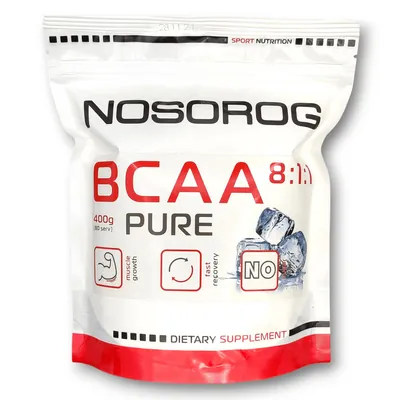 Амінокислоти Nosorog BCAA 8:1:1 без смаку, 400 г