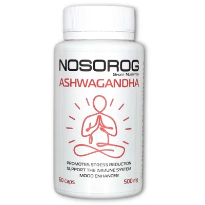 Ашваганда Nosorog Ashwagandha 500 мг, 60 капсул