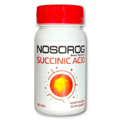 Бурштинова кислота Nosorog Succinic Acid, 150 таблеток