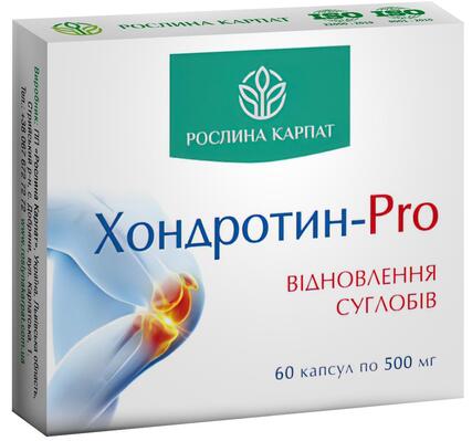 Хондротин-Pro Рослина Карпат таблетки по 500 мг №60