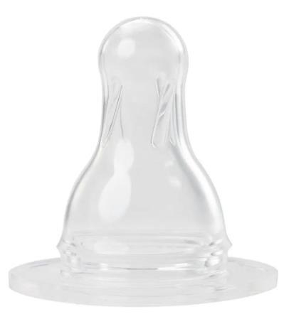 Соска силиконовая Baby-Nova 17303 LL круглая для каши, от 6 месяцев, 1 шт