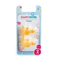 Соска латексна Baby-Nova 16502 ортодонтична для молока, розмір 2, 2 шт