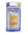 Соска латексная Baby-Nova 16502 ортодонтична для молока, размер 2, 2 шт