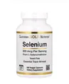 Селен бездріжджовий California Gold Nutrition Selenium 200 мкг вег. капсули №180