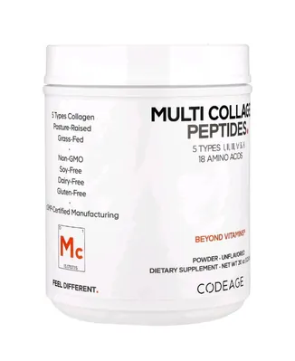 Колагенові пептиди CodeAge Hydrolyzed Multi Collagen Peptides з нейтральним смаком, 567 г