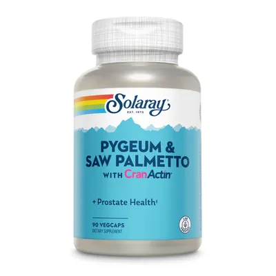 Со пальметто і піджеум з журавлиною Solaray Pygeum & Saw Palmetto with CranActin вег. капсулы №90