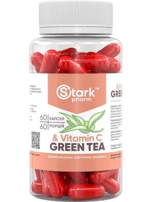 Жироспалювач Stark Pharm Green Tea & Vitamin C, 60 капсул