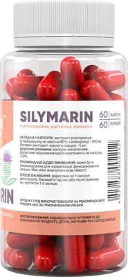 Здоров'я печінки Stark Pharm Stark Silymarin 500 мг, 60 капсул