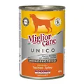 Корм вологий Morando Migliorcane UNICO Rustic для собак з індичкою, 400 г