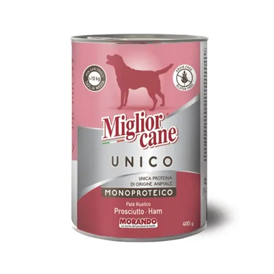 Корм вологий Morando Migliorcane UNICO Rustic для собак з прошуто, 400 г