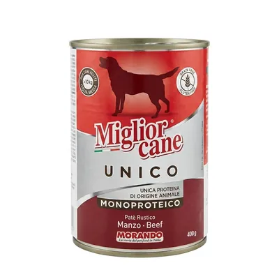 Корм вологий Morando Migliorcane UNICO Rustic для собак з яловичиною, 400 г