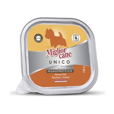 Корм вологий Morando Migliorcane UNICO для собак індичка, 150 г