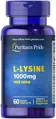 Амінокислота L-Лізин Puritan's Pride L-Lysine 1000 мг, 60 каплет