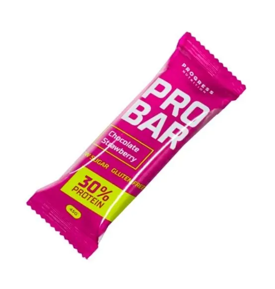 Батончик протеїновий Progress Nutrition Pro bar, шоколад із полуницею, 45 г