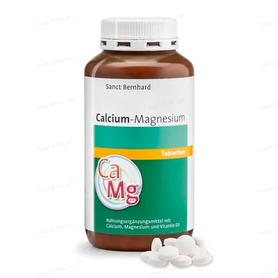 Кальцій + Магній Sanct Bernhard Calcium Magnesium, 400 таблеток