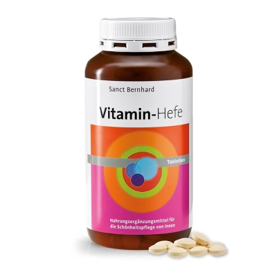 Витамизированные пивные дрожжи Sanct Bernhard Vitamin Hefe, 500 таблеток