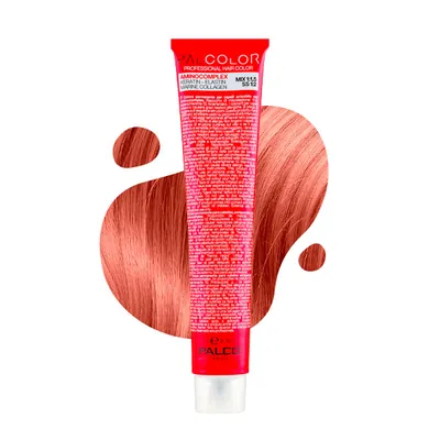 Крем-фарба для волосся Palco Professional Color № 7.44 блонд середній інтенсивно-мідний, 100 мл