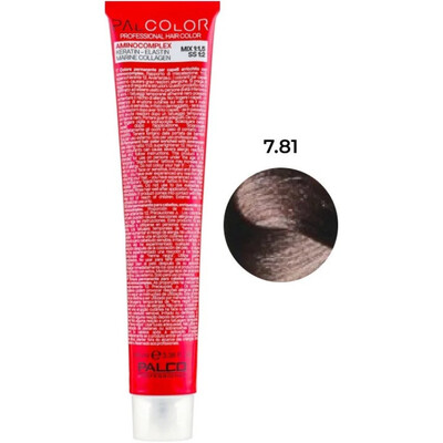 Крем-краска для волос Palco Professional Color № 7.81 светло-русый коричнево-пепельный, 100 мл