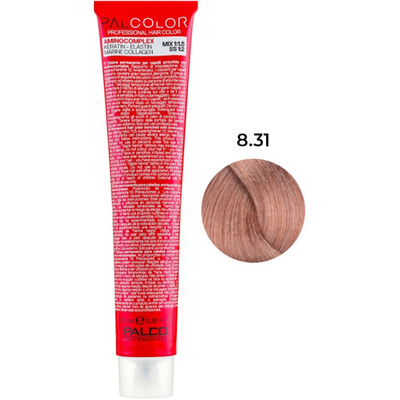 Крем-краска для волос Palco Professional Color № 8.31 блонд светлый пепельный золотистый, 100 мл