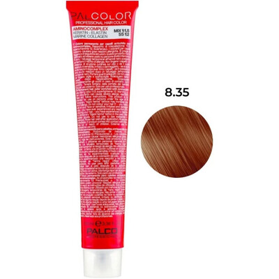 Крем-фарба для волосся Palco Professional Color № 8.35 світло-русявий золотистий махагон, 100 мл