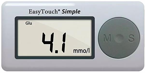 Глюкометр Easy Touch ET-1002 для измерения уровня глюкозы в крови (без кодирования)