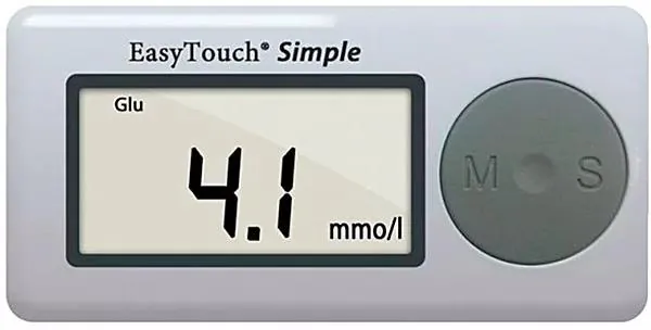 Глюкометр Easy Touch ET-1002 для вимірювання рівня глюкози у крові (без кодування)