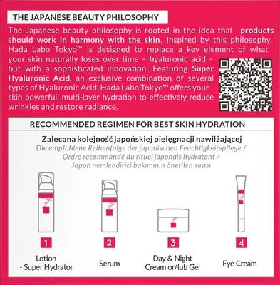 Крем для обличчя Hada Labo Tokyo Red проти зморшок денний, 50 мл