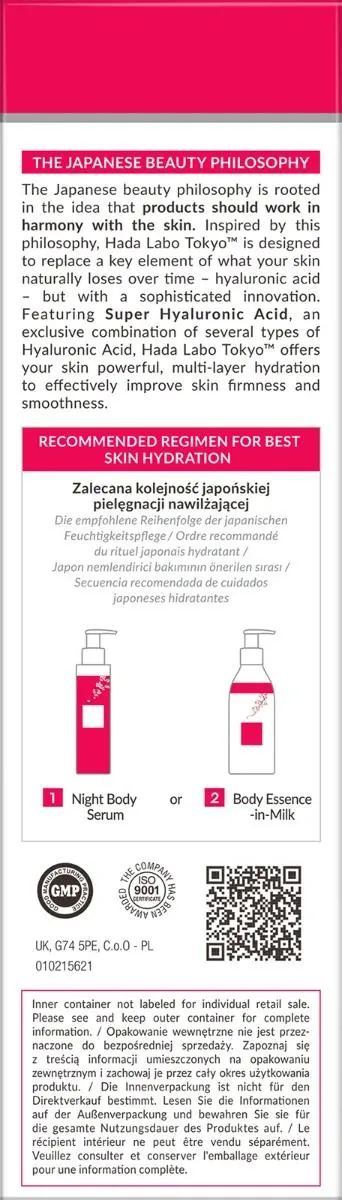 Молочко для тіла Hada Labo Tokyo зволожуюче, 200 мл