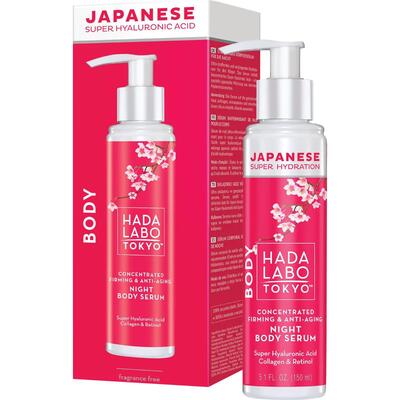 Сыворотка для тела Hada Labo Tokyo антивозрастная подтягивающая ночная, 150 мл