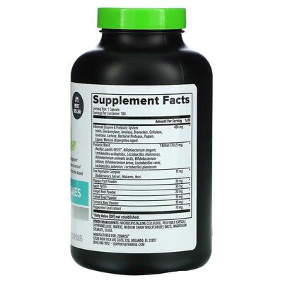 Травні ферменти Zenwise Daily Digestive Enzymes з пребіотиками та пробіотиками, 180 вегетаріанських капсул