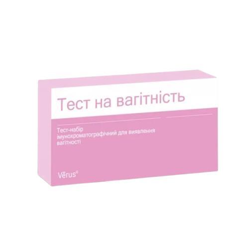 Тест-набор Verus для определения беременности полоски №2