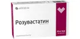 Розувастатин таблетки, в/плів. обол. по 20 мг №30 (10х3)