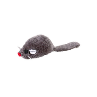Игрушка для кошек Trixie 4052 Плюшевая мышь серая, 5 см