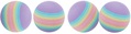 Игрушка для кошек Trixie 4097 Радужные мячи 3,5 см, 4 штуки