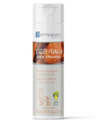 Шампунь Dermoscent Essential 6 Sebo регулює активність сальних залоз для собак та котів, 200 мл