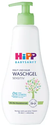 Гель для купання HiPP Babysanft для тіла та волосся, 400 мл