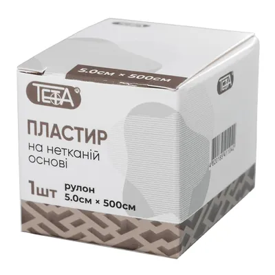 Пластир медичний Teta на нетканій основі, котушка, 5 х 500 см, 1 штука