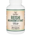 Гриба Рейши экстракт Double Wood Reishi Mushroom Extract 1000 мг, 300 капсул