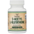 S-ацетил L-глутатіон Double Wood S-Acetyl L-Glutathione 100 мг, 60 капсул