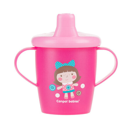 Кружка-непроливайка Canpol babies детская, 31/200, розовая, 250 мл