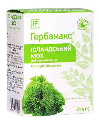 Ісландський мох Гербамакс по 25 г в пак.