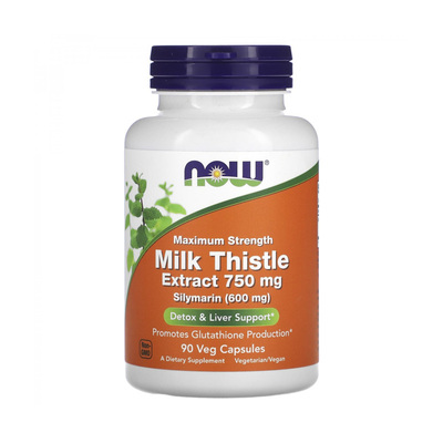 Силимарин NOW Silimarin Milk Thistle вегетерианские капсулы по 750 мг №90