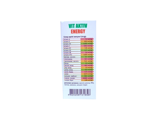 Диетическая добавка Vit Aktiv Energy капсулы №36