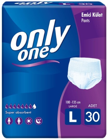 Подгузники-трусы для взрослых ONLY ONE, размер L, 30 штук