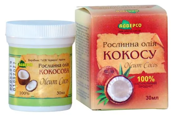 Рослинна олія Адверсо кокосова, 30 мл
