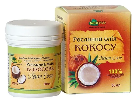 Рослинна олія Адверсо кокосова, 50 мл