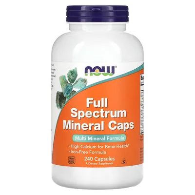 Мультимінерали повного спектру NOW Full Spectrum Mineral капсули №240
