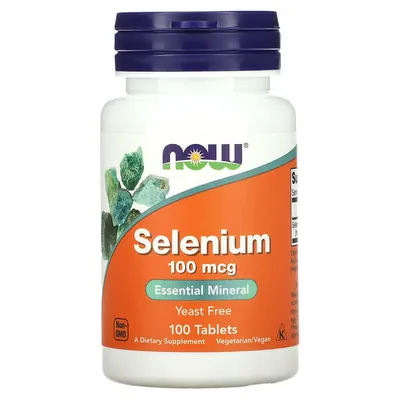 Селен NOW Selenium 100 мкг таблетки №100